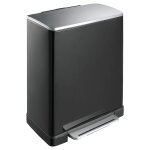 Eko poubelle  pdale e - cube 50 l noir mat