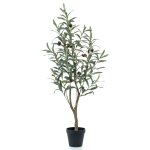 Emerald olivier artificiel 90 cm en pot en plastique