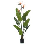 Emerald plante artificielle strelitzia en pot avec fleurs 120 cm