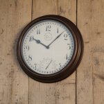 Esschert design horloge de station avec thermomètre 30, 5 cm tf007 Esschert design horloge de station avec thermomètre 30, 5 cm tf007