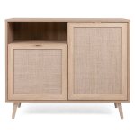 Finori buffet bali 01a ch�ne sonoma et impression de canne