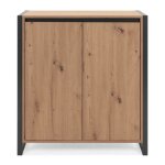 Finori commode denver 1 chêne artisanal et gris anthracite Finori commode denver 1 chêne artisanal et gris anthracite