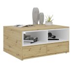 Fmd table basse avec 2 compartiments ouverts 91, 8x71, 5x45 cm Fmd table basse avec 2 compartiments ouverts 91, 8x71, 5x45 cm