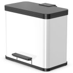Hailo poubelle  pdale oko trio plus taille l 3x9 l blanc 0633 - 230