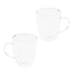 Hi ensemble de verres � cappuccino 2 pcs 270 ml transparent