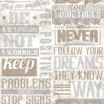 Noordwand papier peint friends & coffee words and letters beige