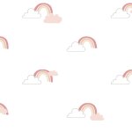 Noordwand papier peint mondo baby rainbows blanc et rose Noordwand papier peint mondo baby rainbows blanc et rose