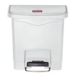 Rubbermaid poubelle à pédale slim jim 15 l blanc Rubbermaid poubelle à pédale slim jim 15 l blanc