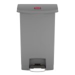 Rubbermaid poubelle  pdale slim jim 50 l gris