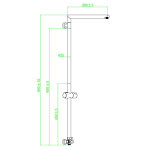 Schütte barre de douche au - dessus de tête marseille chrome Schütte barre de douche au - dessus de tête marseille chrome