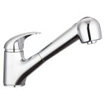 Schtte mitigeur d'vier avec jet rtractable albatros chrome