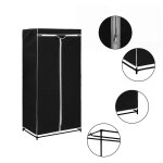 Vidaxl 2 pcs garde - robes noir 75x50x160 cm