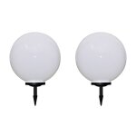 Vidaxl 2 pcs lampes d'all�e d'ext�rieur � led 50 cm et piquet au sol