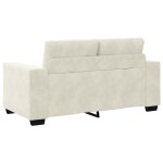 Vidaxl canap� 2 pc cr�me velours