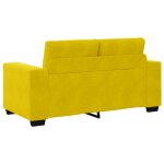 Vidaxl canap� 2 pc jaune velours