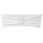 Vidaxl 25 bandes de chaise d�coratives extensibles blanches