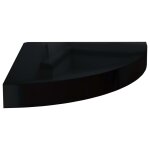 Vidaxl 323889 floating corner shelf high gloss black 25x25x3, 8 cm mdf Vidaxl 323889 floating corner shelf high gloss black 25x25x3, 8 cm mdf