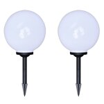 Vidaxl 4 pcs lampes d'alle d'extrieur  led 30 cm et piquet au sol