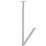 Vidaxl 4 pieds de table r�glables en hauteur 1100 mm chrom�