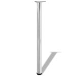 Vidaxl 4 pieds de table r�glables en hauteur 870 mm chrom�