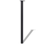 Vidaxl 4 pieds de table r�glables en hauteur noir 1100 mm