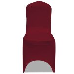 Vidaxl 50 housses de chaise extensibles bordeaux