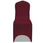 Vidaxl 50 housses de chaise extensibles bordeaux