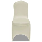 Vidaxl 50 housses de chaise extensibles crme