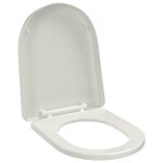 Vidaxl abattant wc  fermeture en douceur blanc carr
