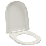 Vidaxl abattant wc � fermeture en douceur blanc carr�