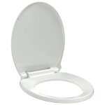 Vidaxl abattant wc � fermeture en douceur blanc ovale