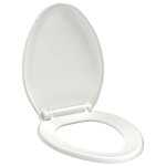 Vidaxl abattant wc � fermeture en douceur lib�ration rapide blanc