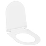Vidaxl abattant wc  fermeture en douceur libration rapide blanc