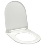 Vidaxl abattant wc � fermeture en douceur lib�ration rapide blanc