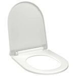 Vidaxl abattant wc � fermeture en douceur lib�ration rapide blanc