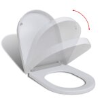 Vidaxl abattant wc  fermeture en douceur libration rapide carr