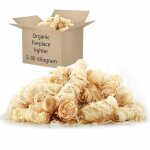 Vidaxl allume - feux en laine de bois bio pin & paraffine 20 kg