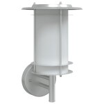 Vidaxl applique murale d'extrieur argent acier inoxydable