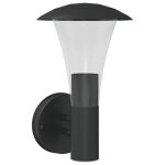 Vidaxl applique murale d'ext�rieur noir acier inoxydable