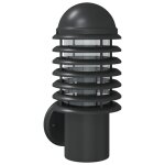 Vidaxl applique murale d'ext�rieur noir acier inoxydable