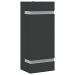 Vidaxl applique murale d'ext�rieur noir acier inoxydable