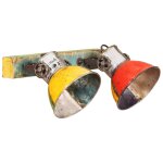 Vidaxl applique murale industrielle multicolore 45x25 cm e27