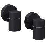 Vidaxl applique murale led d'ext�rieur 2 pcs acier