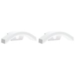 Vidaxl appliques murales led d'ext�rieur avec capteurs 2 pcs blanc