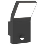 Vidaxl applique murale led d'ext�rieur avec capteurs noir