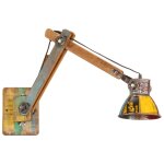 Vidaxl applique style industriel multicolore ronde e27