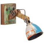 Vidaxl applique style industriel multicolore ronde e27