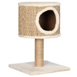 Vidaxl arbre  chat avec appartement et griffoir 52 cm herbiers marins