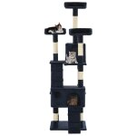 Vidaxl arbre � chat avec griffoirs en sisal 170 cm bleu