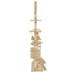 Vidaxl arbre � chat avec griffoirs en sisal 230 - 250 cm beige